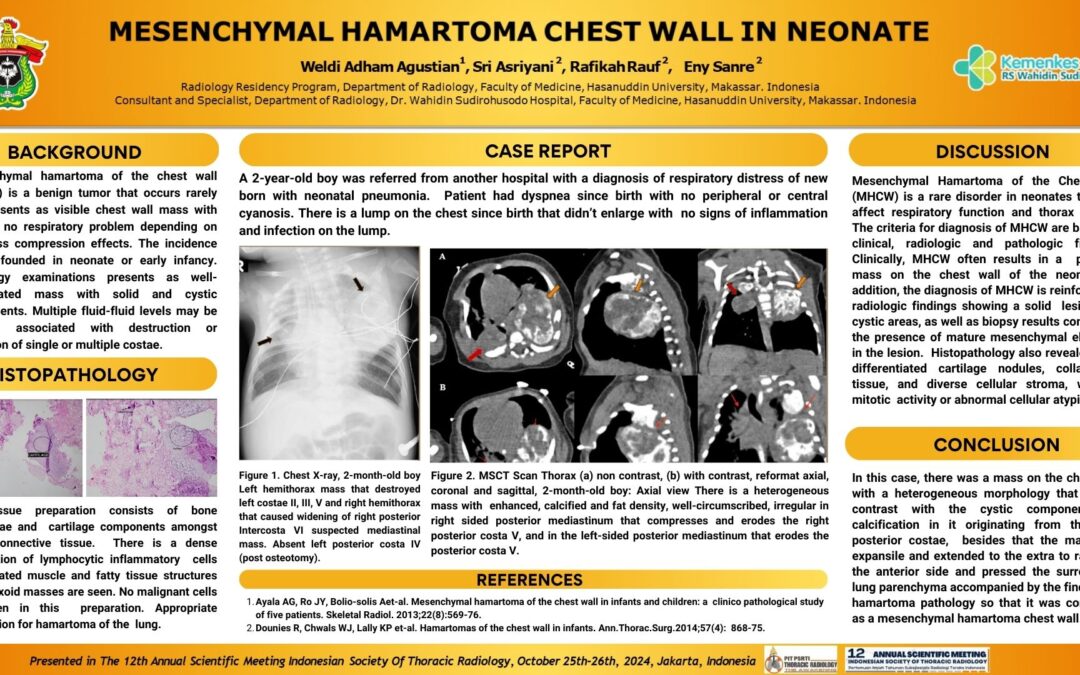 Mesenchymal Hamartoma Chest Wall in Neonate